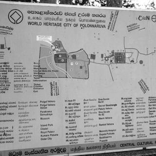 Polonnaruwa térképe, szintén Világörökség része