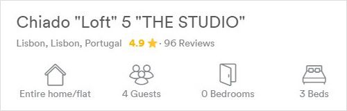 Teljes loft lakás 4 személyre, 3 külön ággyal, elég sok és magas értékeléssel / forrás: airbnb.com