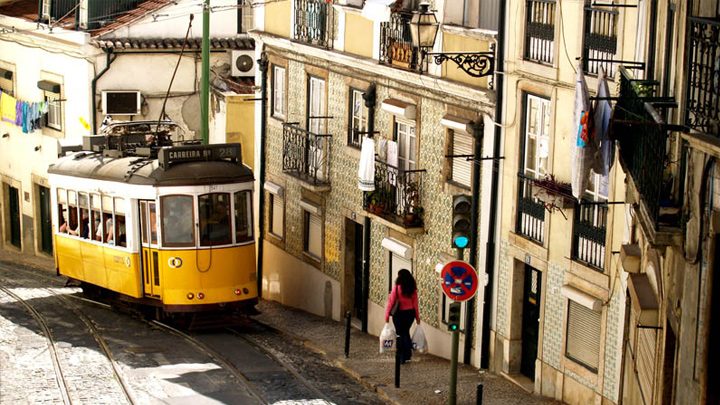 Lisszabon sárga villamosa
