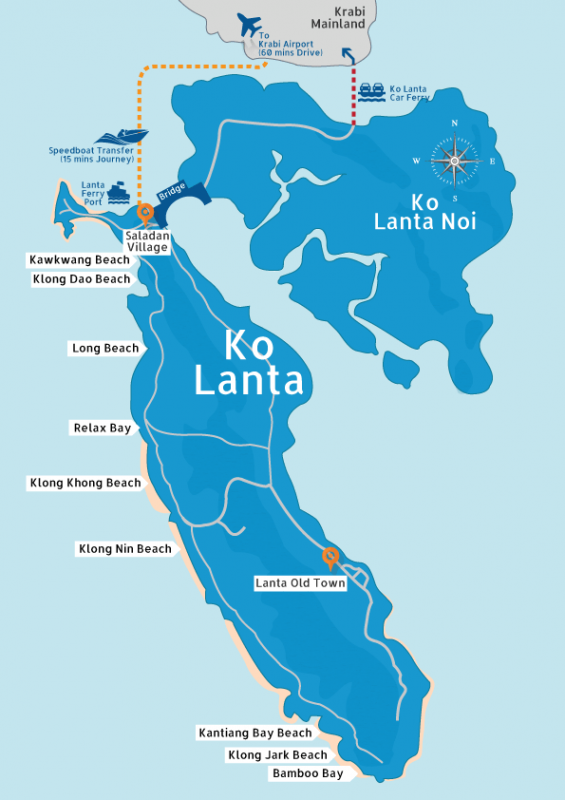 Koh Lanta térképe