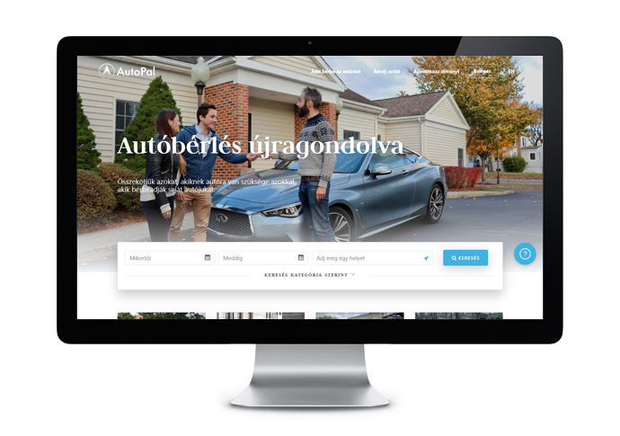 AutoPal weblap nyitóképe